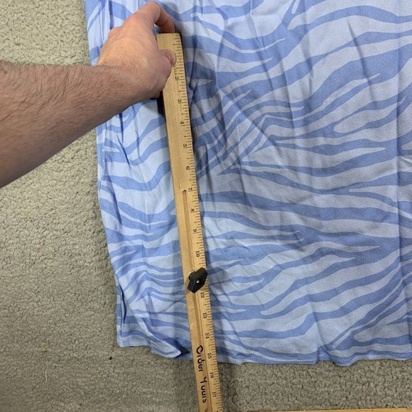 Spiritual Gangster Women’s XL Animal Print Crepe Maxi Slip Dress Light Blue NWT - Picture 5 of 13